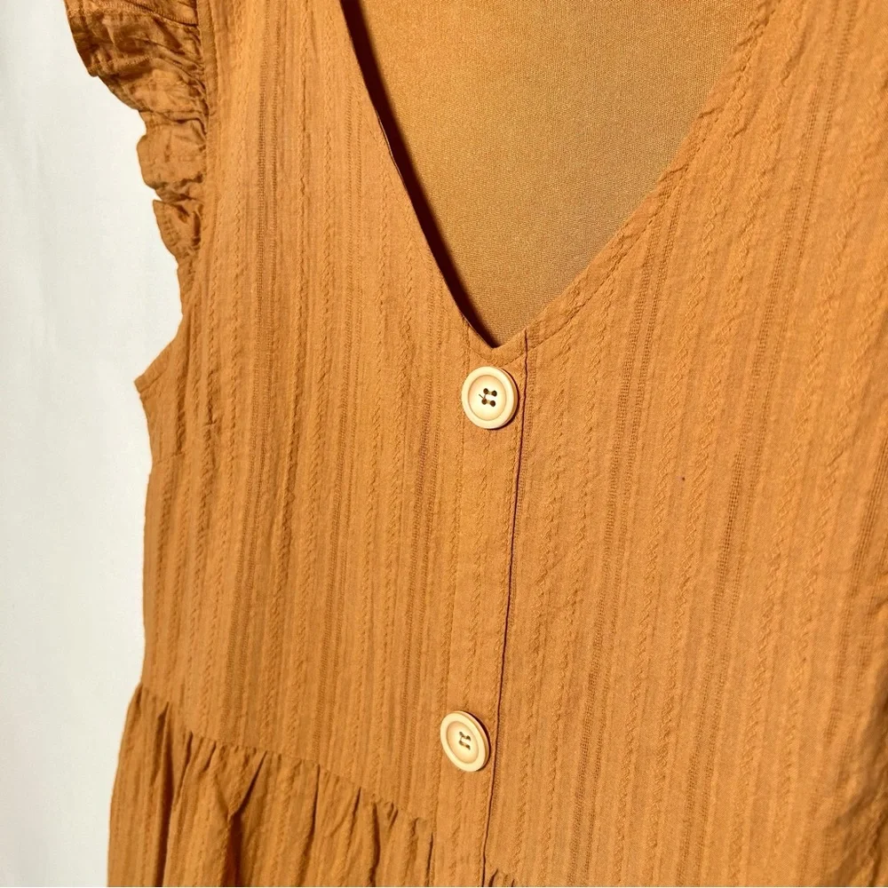 Mustard Ruffle Dress - Picture 6 of 6